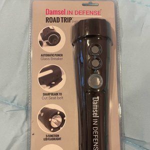 Emergency vehicle flashlight new in package seat belt cutter, window breaker